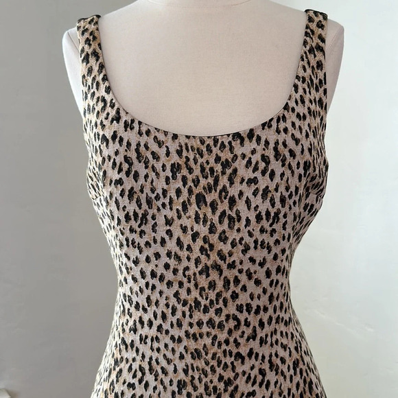 Diane von Furstenberg Leopard Print Arianna Dress Chic Modern Office Look NWT - Picture 3 of 15